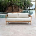 thumbnail image 1 of Panama Jack PJO-3601-NAT-S-SU-755 Bali Teak Sofa, Hot Pink, 1 of 1