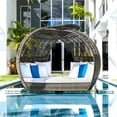 thumbnail image 1 of Panama Jack PJO-5001-GRY-DB-SU-727 88 x 60 x 73 in. Banyan Daybed, Antique Beige, 1 of 1