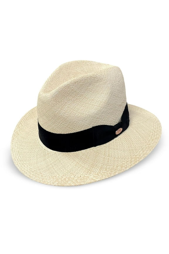 Premium Safari Straw Hat - Handwoven, Lightweight & Breathable, 2 5/8" Brim (Large)