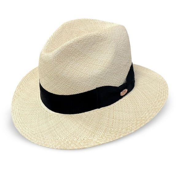 Panama Jack Premium Safari Straw Hat - Handwoven, Lightweight & Breathable, 2 5/8" Brim (X-Large)