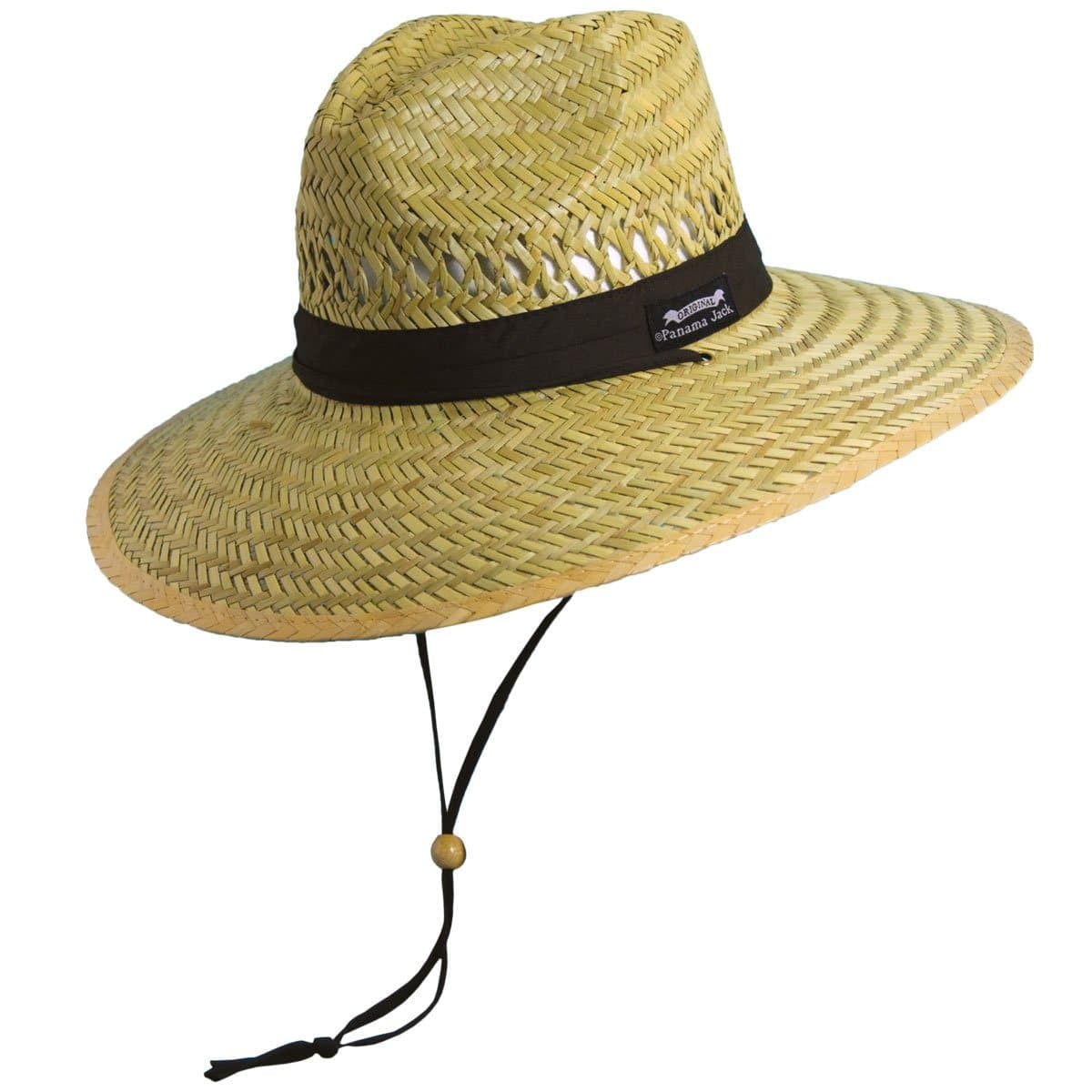 Panama Jack Safari Excursion Hat (Solid Black, Medium)