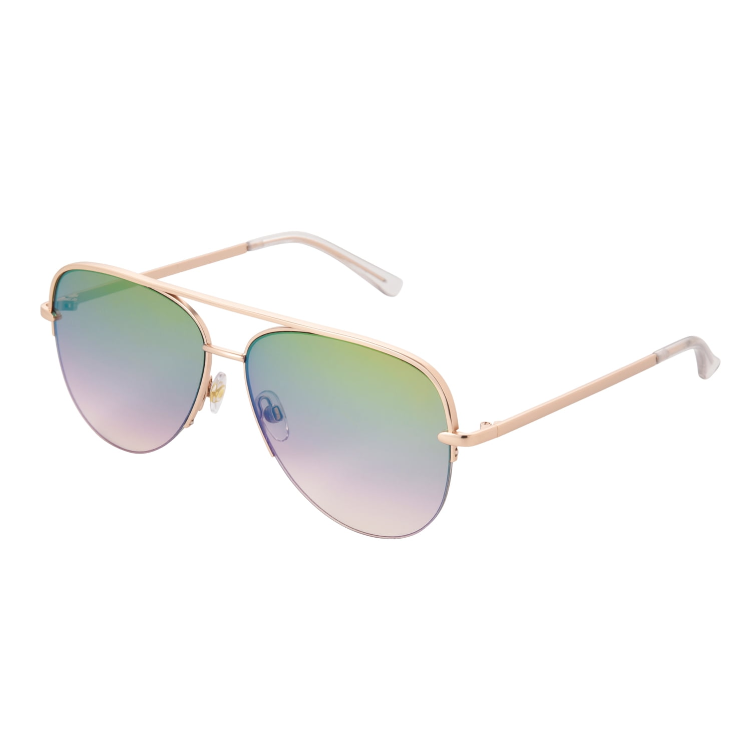 Panama Jack Satin Gold Aviator Sunglasses, 100 UVAUVB Lens Protection