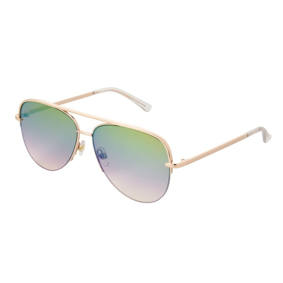 Panama Jack Satin Gold Aviator Sunglasses, 100% UVA-UVB Lens Protection, Scratch & Impact Resistant