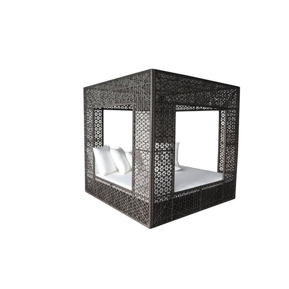 Panama Jack PJO-5100-GRY-SQDB Serenity Square Daybed, Gray