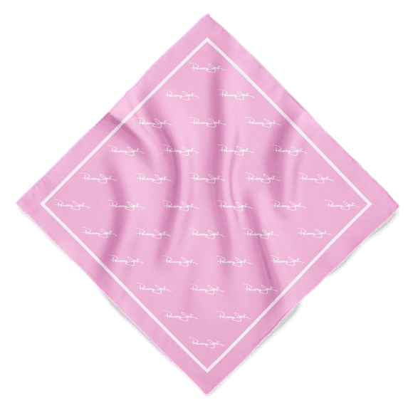 Panama Jack Signature Cotton Bandana - 100% Breathable Material, 22" x 22" (Pink)