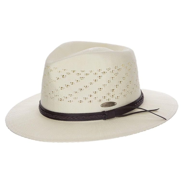 Panama Jack Straw Safari Hat - Vegan Leather Band, UPF 50+  display picture 1