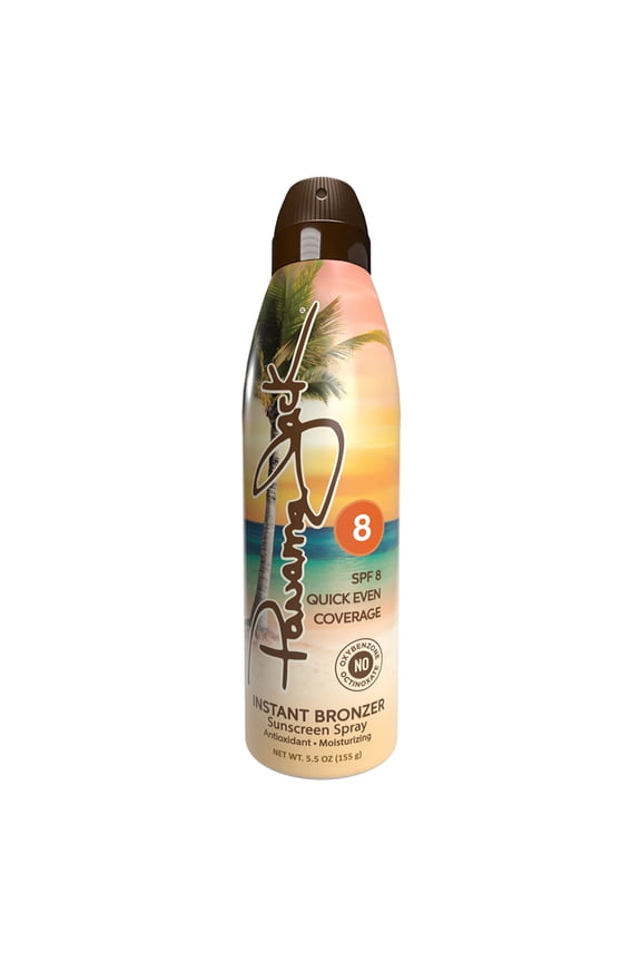 Instant Bronzer Sunscreen - SPF 8, Antioxidant, Moisturizing, PABA, Paraben, Gluten & Cruelty Free, Water Resistant (80 Minutes), 5.5 OZ (Pack of 1)