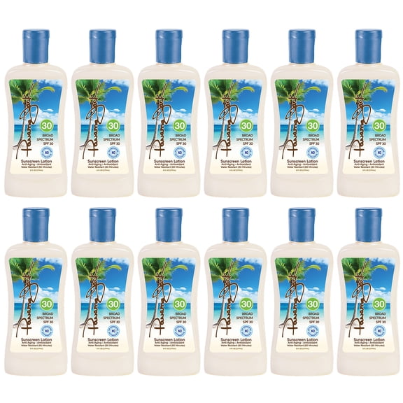 Panama Jack Sunscreen Suntan Lotion - SPF 30, Broad Spectrum UVA/UVB Protection, PABA, Paraben, Gluten & Cruelty Free, 6 FL OZ (Pack of 12)