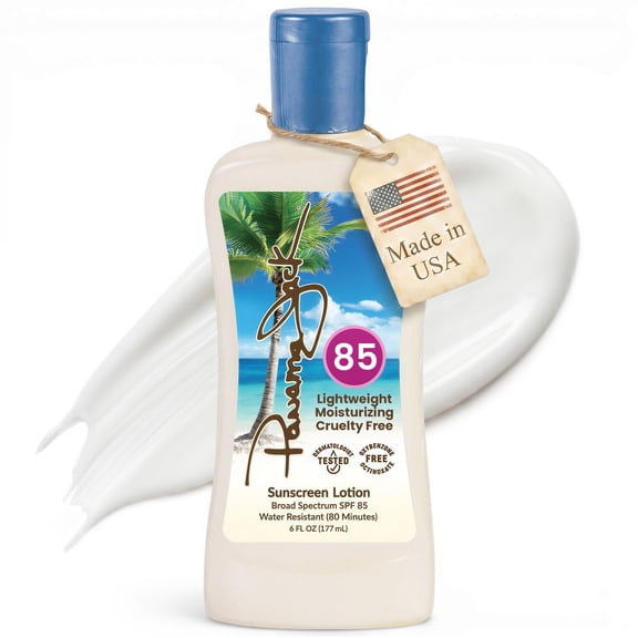 Panama Jack Sunscreen Suntan Lotion - SPF 85, Broad Spectrum UVA/UVB Protection, PABA, Paraben, Gluten & Cruelty Free, 6 FL OZ