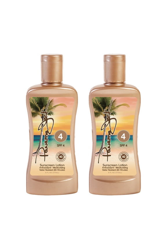 Sunscreen Tanning Lotion - SPF 4, PABA, Paraben, Gluten & Cruelty Free, Antioxidant Moisturizing Formula, Water Resistant (80 Minutes), 6 FL OZ (Pack of 2)
