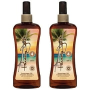 Panama Jack Sunscreen Tanning Oil - SPF 4, PABA, Paraben, Gluten & Cruelty Free, Antioxidant Formula with Exotic Oils and Fruit & Nut Extracts, 8 FL OZ Pack of 2