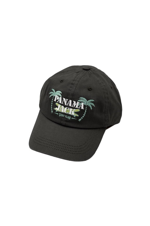Surf Club Baseball Cap, Adjustable Closure, Packable, Lightweight, 3" Brim Olive