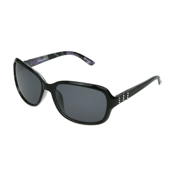 Panama Jack Women's Black Mirrored Rectangle Sunglasses W06 - Walmart.com