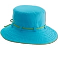 thumbnail image 1 of Panama Jack Women's Contrast Cotton Bucket Sun Hat with Sizing Tie, 3" Brim (Turquoise), 1 of 9
