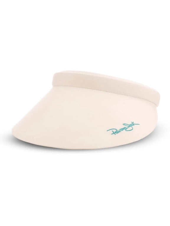 Women's Microfiber Sun Visor, Packable and Lightweight Hats for Women, White, One Size