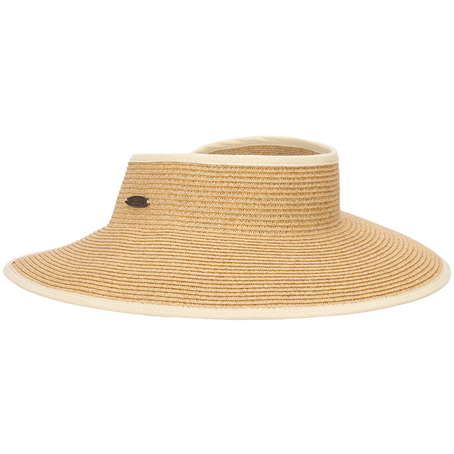 Panama Jack Women's Sun Visor Straw Paper Braid, RollUp & Packable