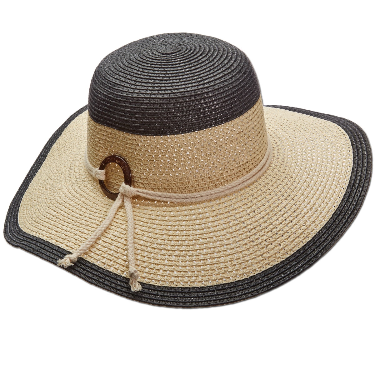 Open Weave Giant Straw Floppy Sun Hat Banbury Open Weave Sun Hat. Hats for Men & Women main image 2