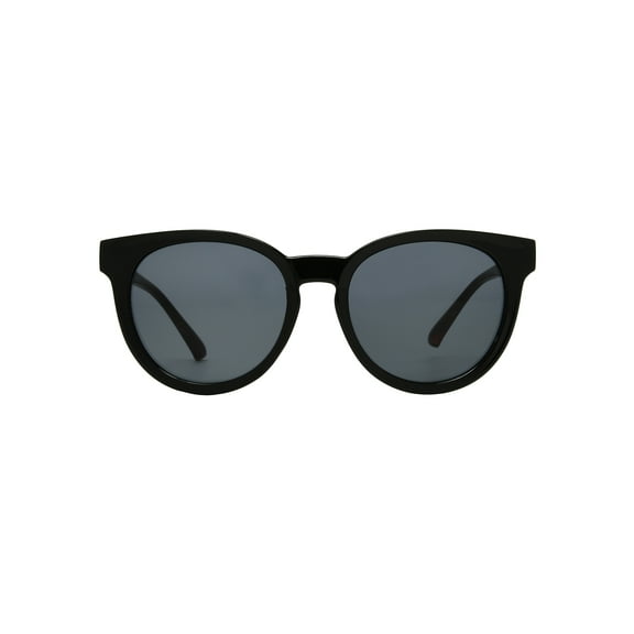 Panama Jack x Foster Grant Black Round Women's Polarized Sunglasses