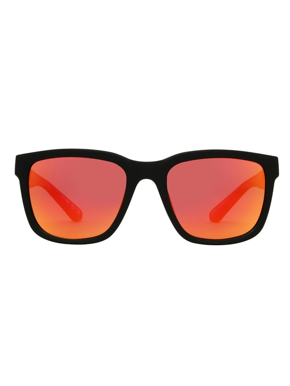 x Foster Grant Black Square Men's Polarized Sunglasses