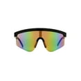 thumbnail image 1 of Panama Jack x Foster Grant Black Wraparound Men's Sunglasses, 1 of 5