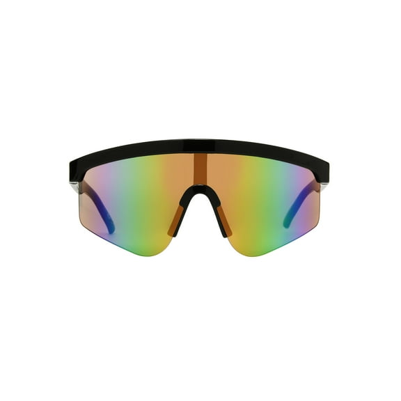 Panama Jack x Foster Grant Black Wraparound Men's Sunglasses