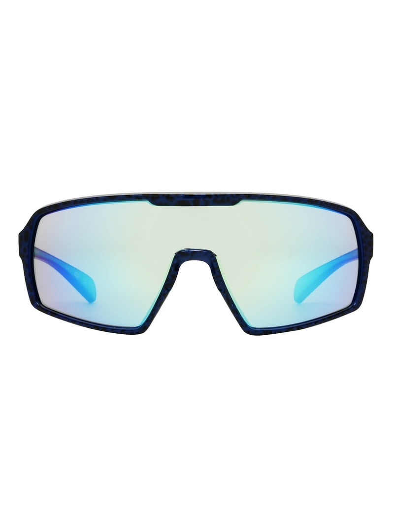 Panama Jack x Foster Grant Blue Wrap-Around Unisex Sunglasses