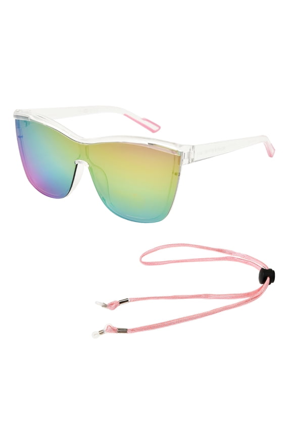 Clear Butterfly Women's Sunglasses with Cor