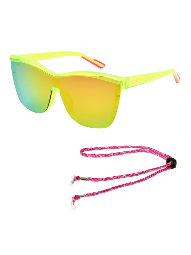 Panama Jack® x Foster Grant® Neon Green Shield Women's Sunglasses