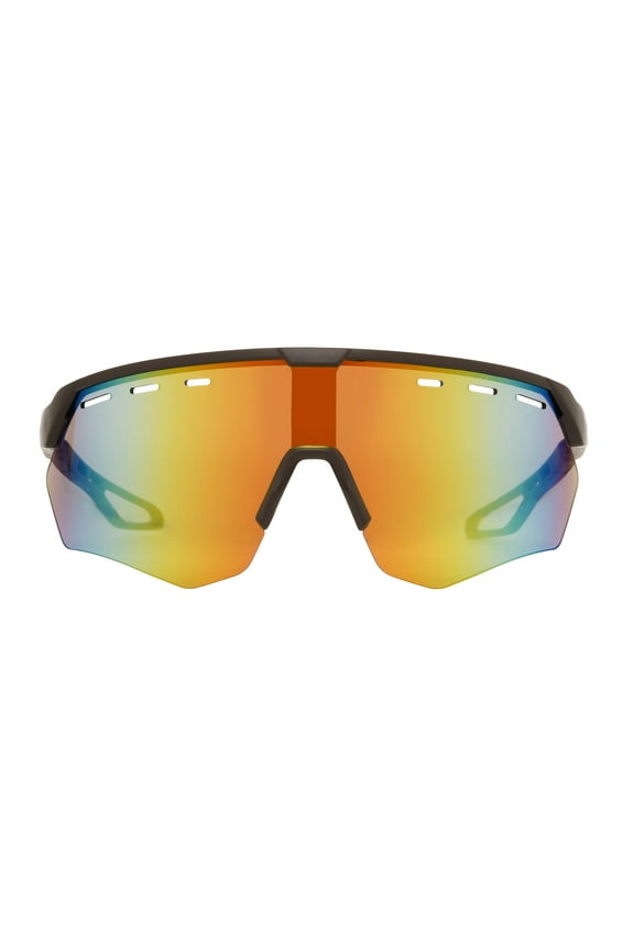 x Foster Grant Orange and Black Shield Men's Sunglasses