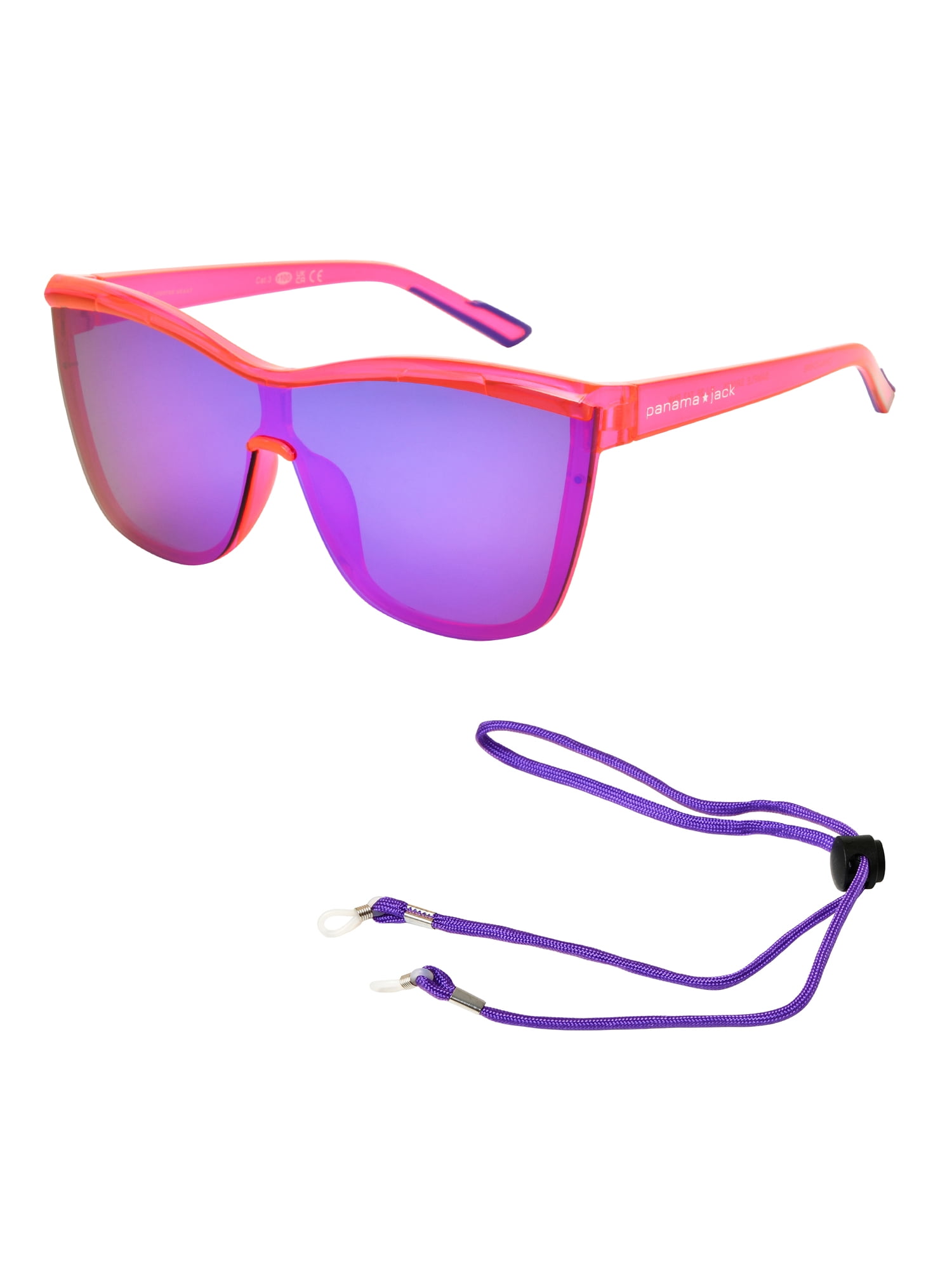 Panama Jack® x Foster Grant® Pink Shield Women's Sunglasses with