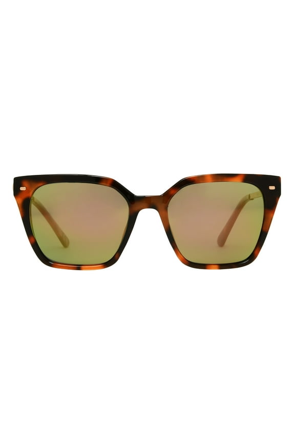 Tortoiseshell Square Polarized Sunglasses