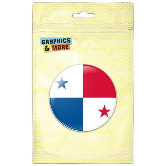 Panama National Country Flag Pinback Button Pin Badge