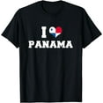 thumbnail image 1 of Panama Patriotic Shirt I Love Panama Republic Heart Flag T-Shirt, 1 of 4