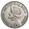 thumbnail image 1 of Panama Silver 1/2 Balboa Avg Circ (ASW .3617), 1 of 2