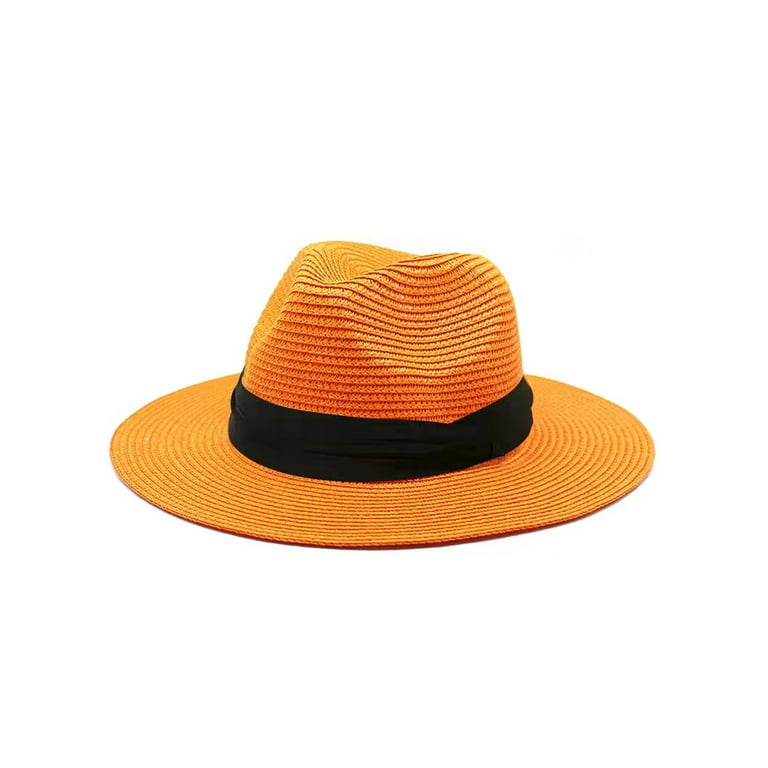 Crday Packable Panama Hats Men Wide Brim, Breathable Summer Hand Weave Straw Sun Hats