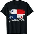 thumbnail image 1 of Panama Vintage Flag Panamanian Pride Roots African T-Shirt, 1 of 4