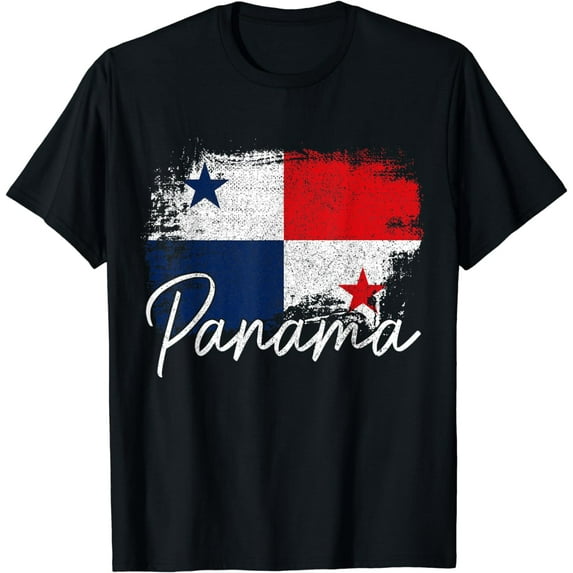Panama Vintage Flag Panamanian Pride Roots African T-Shirt