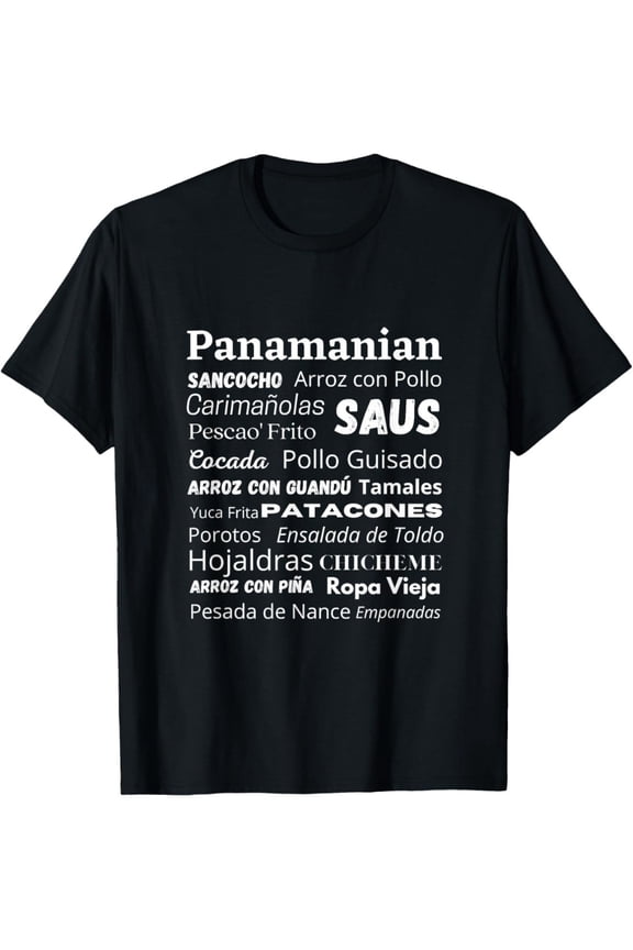 Panamanian Food Lover Tee Panama Gift Idea Foodies Panama T-Shirt Classic Cotton T-Shirt Timeless Style Staple Gift for Men Women Dad Mom Friends
