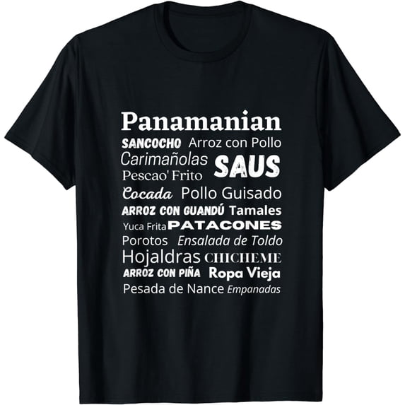 Panamanian Food Lover Tee Panama Gift Idea Foodies Panama T-Shirt