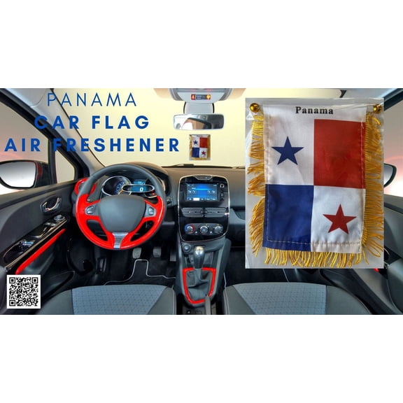 Panamenian Flag window hanging mini banner
