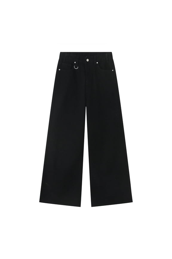 Mens Jeans Men Baggy Jeans Y2k Hop Skater Pants Vintage Jeans Loose Fit Skateboard Denim Pants Streetwear