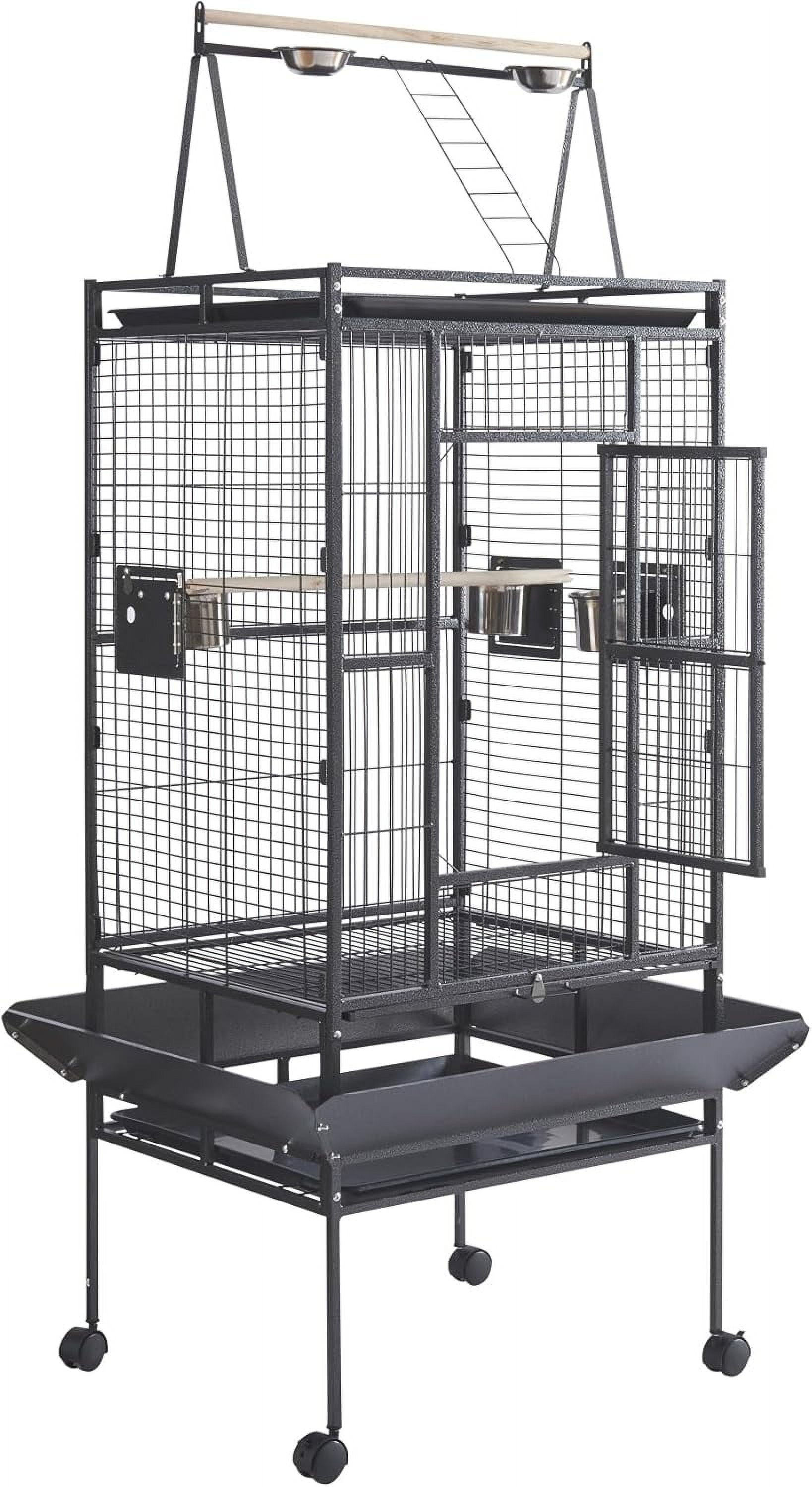 Picture of Panana Large Bird Cages Parrot Cage Wide Flight Metal Animal Cage for ...