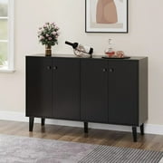 Panana Sideboard Buffet Cabinet Kitchen Storage Cabinet Living Room 4 Doors Console Table
