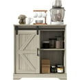 Panana Sliding Barn Door Buffet Sideboard Storage Coffee Bar