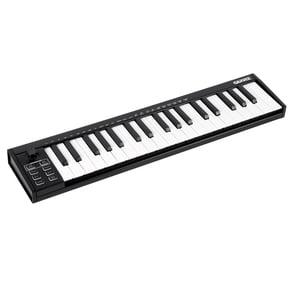 Panapinka 37-Key USB MIDI Keyboard Controller, Portable MIDI Keyboard with Velocity-Sensitive Keys and Assignable Controls, MIDI Controller for Music Production, Computer Recording & Live Performance