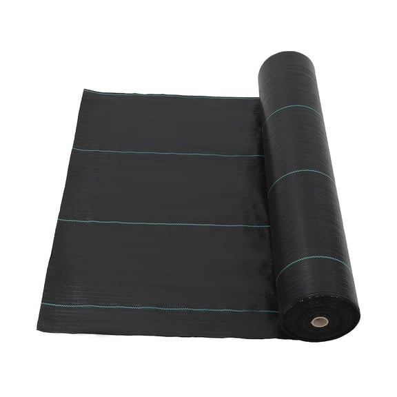 Panapinka 6ft X 300ft Weed Barrier Fabric, Heavy Duty Landscape Fabric Roll for Gardening, 2.4oz Ground Cover Weed Block for Erosion Control, Easy Cut Weed Mat for Yard Landscaping Construction