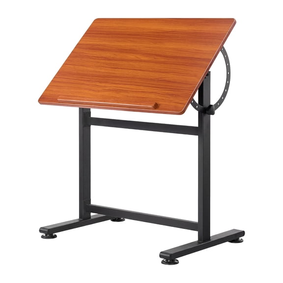 Panapinka Adjutable Drafting Table, 0-90 Tiltable Art Desk for Drawing, Writing, Reading, with Large Workspace, Steel Frame, Compact Design for Artists, Students