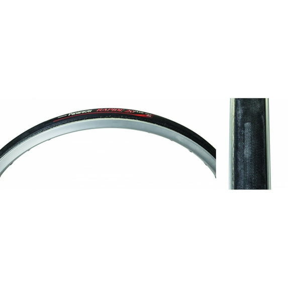 Panaracer Rapide Plus 20 x 18mm Tubular 100 Black/Black Reflective BMX Bike