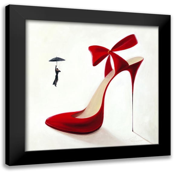 Panasenko, Inna 12x12 Black Modern Framed Museum Art Print Titled - Highheels - Obsession