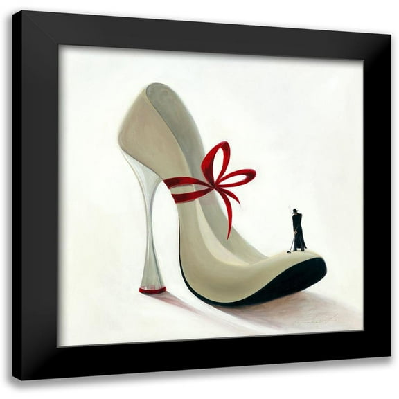 Panasenko, Inna 12x12 Black Modern Framed Museum Art Print Titled - Highheels - Romance
